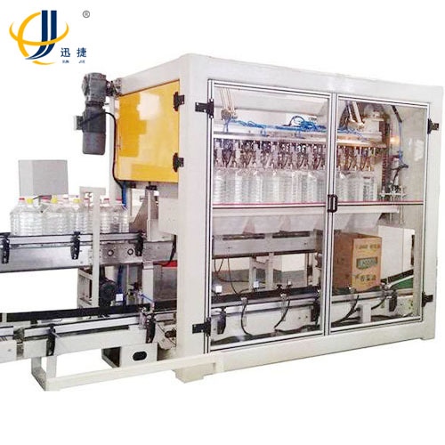 迅捷油桶自動裝箱機做的這么不可思議！